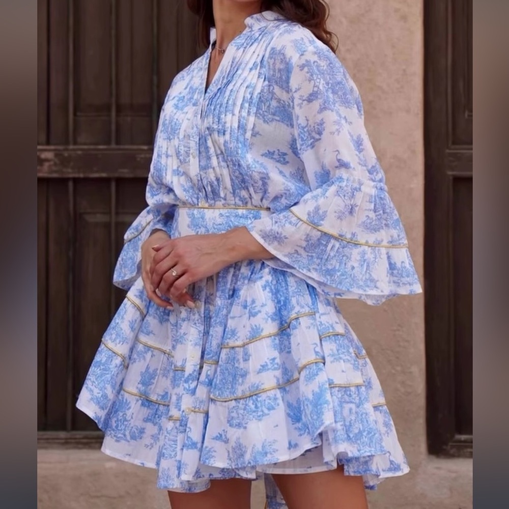 Peps Cannes 100% Cotton Toile Mini Dress